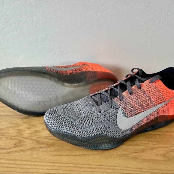 Nike Kobe 11 Elite Low Easter // Men’s 12.5 // Dark Grey/Bright Mango - Picture 2 of 3
